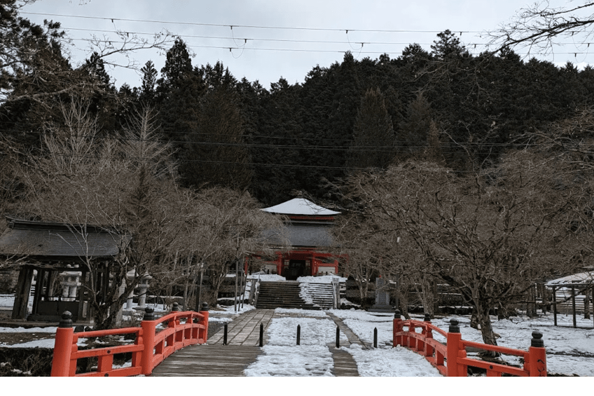 Stone lanterns covered in moss, arranged in a row within a forested area, showcasing traditional Japanese design.Koyasan from Osaka